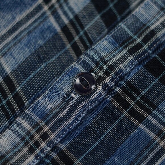 John Varvatos U.S.A. Reversible Plaid Cotton Shirt - Picture 9 of 14